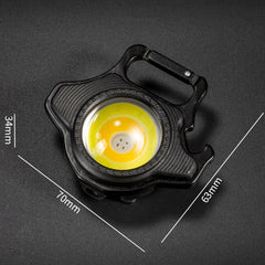 E-SMARTER W5133 Mini Keychain Strong Light Portable Flashlight, Specification:, Black, Black+Tripod