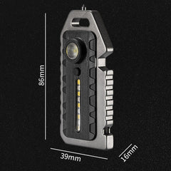 E-SMARTER W5136 Mini Keychain Strong Light Portable Flashlight, W5136 Tarnish, W5136 Black