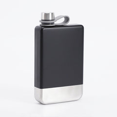 9oz Portable 304 Stainless Steel Flagon Whiskey Vodka Wine Pot Hip Flask, Matte Black, Military Green, Blue, Red