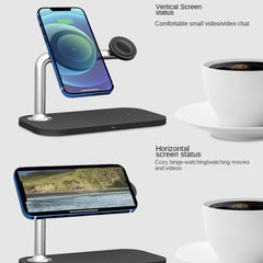 3 In 1 Magnetic Wireless Charger For iPhone12/13/14/15/16&iWatch&AirPods, 3 In 1 Black