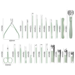 Stainless Steel Nail Clipper Nail Art Tool Set, Color:, 22 PCS/Set (Green), 16 PCS/Set (Green), 12 PCS/Set (Green), 10 PCS/Set (Green), 7 PCS/Set (Green), 26 PCS/Set (Blue), 18 PCS/Set (Blue), 9 PCS/Set (Blue)