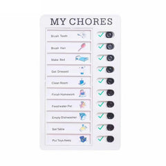 Wall Hanging Checklist Memo Boards Adjustable Checklist Board,Style: Blank Paper Card, My Chores, Without Logo, Blank Paper Card