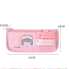 Cartoon Pencil Bag Large-capacity Primary School Stationery Bag With Handle, Light Pink, Deep Pink, Astronaut