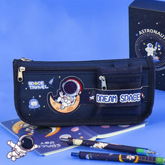 Cartoon Pencil Bag Large-capacity Primary School Stationery Bag With Handle, Light Pink, Deep Pink, Astronaut