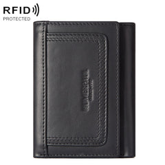HUMERPAUL BP992 RFID Anti-Magnetic Multi-Card Position Zipper Coin Purse Leather Men Wallet, BP992 Black, BP992 Dark Brown, BP992 Brown