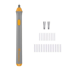 Tenwin 8302 Adjustable Electric Eraser With Rubber Refills For Sketch Drawing Erasing, Black, White, Grey