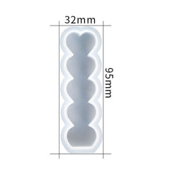 D2111-1 DIY Drop Mold Heart Candle Silicone Mold, D2111-1