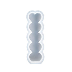 D2111-1 DIY Drop Mold Heart Candle Silicone Mold, D2111-1
