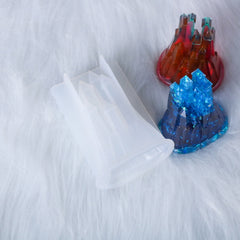 D581 DIY Crystal Drops 3D Castle Silicone Mold, D581