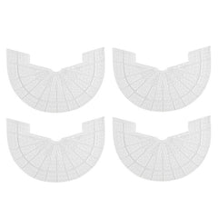 2 Pairs Thickened Rubber Sole Heel Wear-Resistant Non-Slip Patch, 41-42cm, 43-44cm
