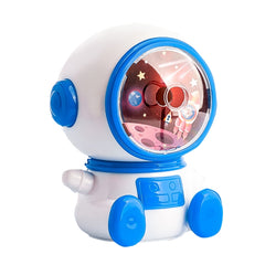Cartoon Hand-cranked Automatic Pencil Sharpener, Style:, Astronaut (Dark Blue), Astronaut (Light Blue), Astronaut (Pink), Little Rocket (Sky Blue), Little Rocket (Deep Sea Blue), Little Dinosaur (Dark Blue), Little Dinosaur (Lauret Green)