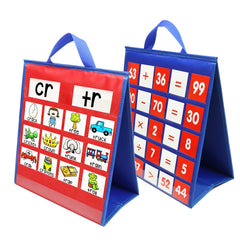 Children Educational Early Education Foldable Desktop Teaching Pocket Chart, Pocket Chart