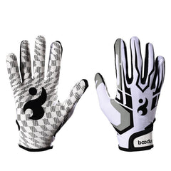 BOODUN C281071G Baseball Rugby Gloves Fitness Sports Anti-Slip Outdoor Hiking Gloves, C281071G White S, C281071G White M, C281071G White L, C281071G Red S, C281071G Red M, C281071G Red L