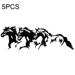 5PCS FGM-002 Carving Reflective Stickers Galloping Horse Car Body Sticker, Galloping Horse