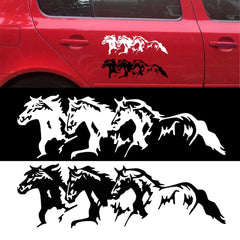 5PCS FGM-002 Carving Reflective Stickers Galloping Horse Car Body Sticker, Galloping Horse