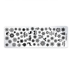 5 PCS Stainless Steel Nail Art Print Template Nail Art Tools