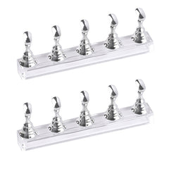 2 PCS Nail Art Chessboard Holder Nail Sheet Acrylic Base Practice Stand, Pink, Gold, Silver