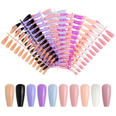 Color Jelly Nail Patch Finished Nail Art, 240 PCS