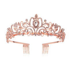 G2888 Crystal Diamond Wedding Party Braided Hair Crown Show Headband, Silver White, Silver, Gold, Rose Gold, AB Colorful, White+Pink, Pink, Blue, No Comb Rose Gold, No Comb Gold, Colorful Opal, Colorful, Purple Red Diamond, Light Purple, Light Green   ...