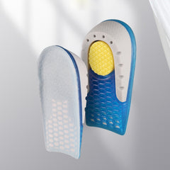Silicone Honeycomb Shock Absorption TPE Heel Protection Pad Heightening Insole, Height 1.5 cm