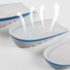 Silicone Honeycomb Shock Absorption TPE Heel Protection Pad Heightening Insole, Height 1.5 cm