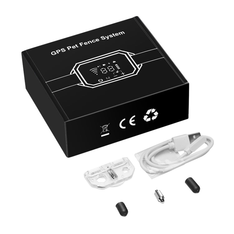 Dog Trainer Electronic Fence Smart GPS Wireless Bark Stop, Black, White