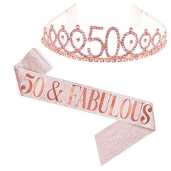 WM-02 Crystal Diamond Birthday Party Wedding Updo Crown, Color: Gold Queen Set1, Rose Gold 30, Gold 30, Rose Gold 40, Rose Gold 50, Gold 50, Gold 60, Blue, Pink