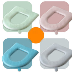 Household Thickened Waterproof Washable Toilet Seat, Pink, Blue, Green, Gray