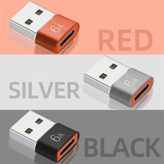 10 PCS HOWJIM HJ003 Type-C To USB3.0 Adapter Support Charging & Data Cable Transfer, HOWJIM HJ003 Silver, HOWJIM HJ003 Black, HOWJIM HJ003 Red