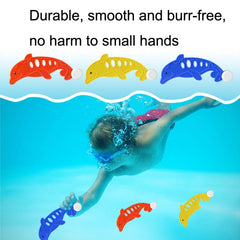 Large Torpedo Diving Swimming Pool Toys Children Summer Water Toys, 8PCS Shell Gems