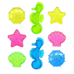 Large Torpedo Diving Swimming Pool Toys Children Summer Water Toys, 8PCS Shell Gems