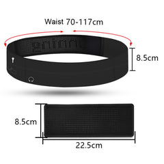 Running Waist Bag Invisible Outdoor Marathon Phone Storage Belt, Black, Light Grey, Pink, Navy, Black+Kettle, Light Gray+Kettle, Pink+Kettle, Navy+Kettle