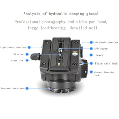 QingZhuangShiDai Q90 SLR Camera Tripod Shooting Bird Telephoto Damping Handle Gimbal, Q90