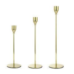 3 PCS / Set Home Decoration Wedding Wrought Iron Candle Holder, Style:, 3 PCS / Set Thin Bottom (Black), 3 PCS / Set Thin Bottom (Imitation Gold), 3 PCS / Set Thin Bottom (Silver), 3 PCS / Set Thin Bottom (Gold), 3 PCS / Set Thick Bottom (Black)       ...