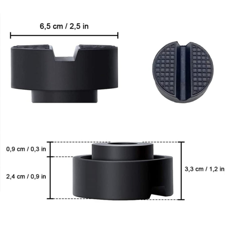 4PCS Automobile Universal Jack Bracket Rubber Support Block, Rubber Support Block
