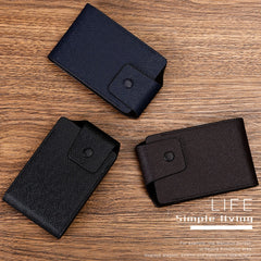Organ Card Holder Large-capacity Card Sleeve For Men And Women, Horizontal Blue, Horizontal Black, Horizontal Coffee, Vertical Blue, Vertical  Black, Vertical Coffee