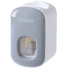 ECOCO E1922 Children Adult Double Position Automatic Toothpaste Squeezing Device, E1922 Black, E1922 Grey