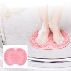 Lazy Rubbing Back Brush With Suction Cup Brush Bathroom Tool Wall Massage, Blue, Pink, Yellow