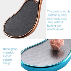 Exfoliating Foot Grinder Heel Foot Rub, Frosted-Blue, Frosted-Golden