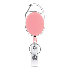 68cm Retractable Pull Badge Reel Zinc Alloy ID Lanyard Name Tag Card Badge Holder, White, Orange, Pink, Black, Red, Yellow, Green, Navy Blue, Purple, Sky Blue