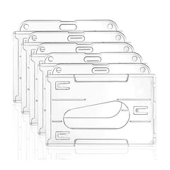 Transparent Frosted ID Card Holder Badge, Horizontal Type PS, Horizontal Type PC