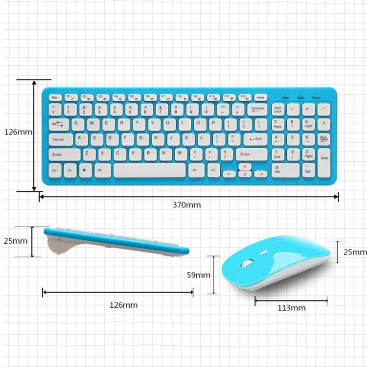 MLD-568 Office Gaming Mute Wireless Mouse Keyboard Set, MLD-568 Black, MLD-568 White, MLD-568 Blue, MLD-568 Pink