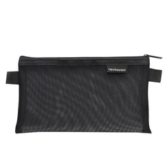 Hechooses D033 Transparent Mesh Exam Portable Pen Bag, Style:, Square (Black), Square (White), Square (Gray), Square (Pink), Square (Green), Triangle (Black), Triangle (White), Triangle (Gray), Triangle (Pink), Triangle (Blue), Triangle (Green)