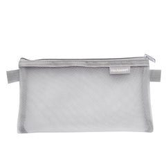 Hechooses D033 Transparent Mesh Exam Portable Pen Bag, Style:, Square (Black), Square (White), Square (Gray), Square (Pink), Square (Green), Triangle (Black), Triangle (White), Triangle (Gray), Triangle (Pink), Triangle (Blue), Triangle (Green)