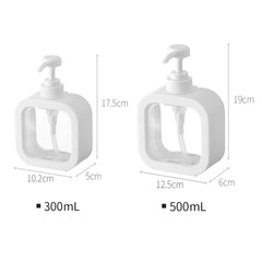 Transparent Hand Sanitizer Split Bottle Plastic Press Type Emulsion Bottle, 300ml, 500ml