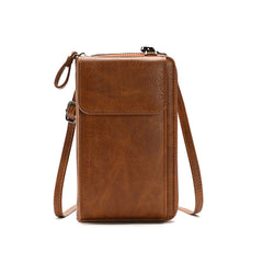 Lady Purse Shoulder Crossbody Bag Multi-functional Mobile Phone Bag, Style 1 Red, Style 1 Blue, Style 1 Black, Style 1 Brown, Style 1 Beige