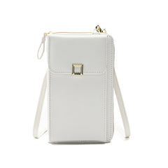 Ladies Cross-body Shoulder Bag Long Purse Mobile Phone Bag, Style 2 White, Style 2 Yellow, Style 2 Black, Style 2 Light Purple, Style 2 Apricot