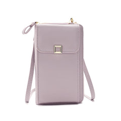 Ladies Cross-body Shoulder Bag Long Purse Mobile Phone Bag, Style 2 White, Style 2 Yellow, Style 2 Black, Style 2 Light Purple, Style 2 Apricot