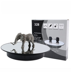 32cm Electric Turntable for Photography With Speed Direction Adjustment, White Mirror, Black Mirror, Golden Mirror