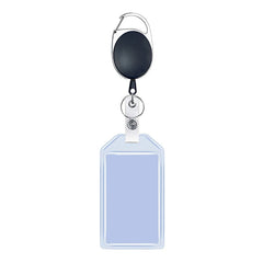 Multifunctional Retractable Waterproof Card Case Keychain Ring Card Sleeve